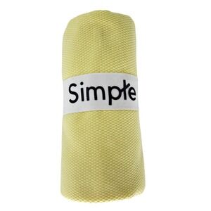 Pale Yellow Waffle Knit Fabric – Soft Textured Knit – 2 Meter Cut